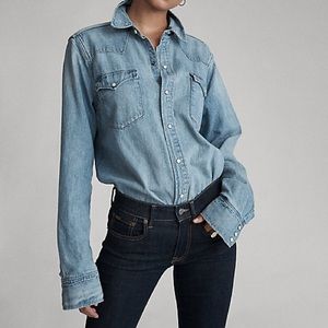 NEW Ralph Lauren Denim Western Shirt